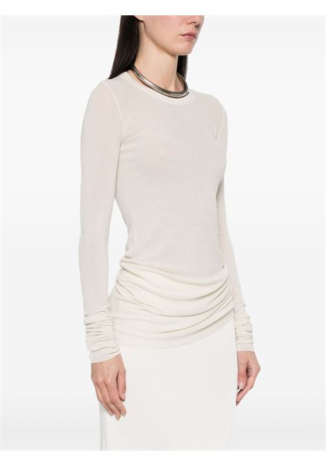 Top a coste in bianco Rick owens - donna RICK OWENS | RP01E7202RC41